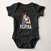 Proud Filipina Woman Girl Philippines Flag