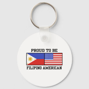 Proud Filipino American Key Ring