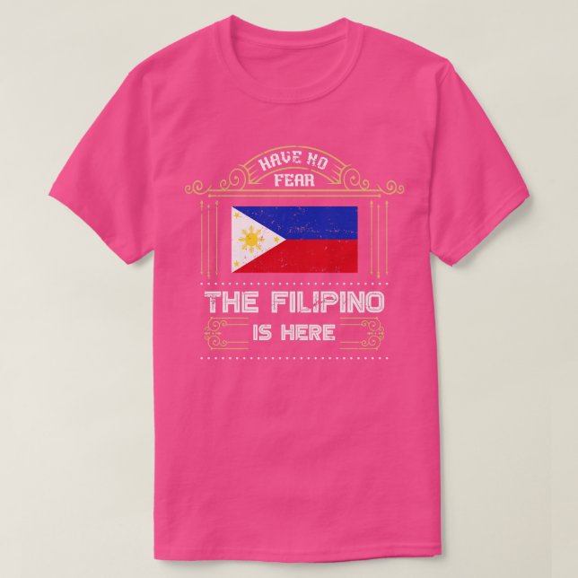 Proud Filipino Philippines T-Shirt (Design Front)
