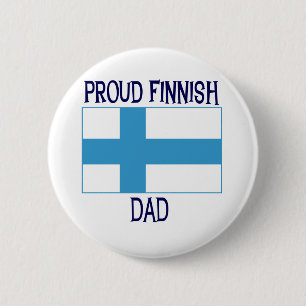 Proud Finnish Dad 6 Cm Round Badge