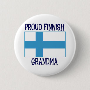 Proud Finnish Grandma 6 Cm Round Badge