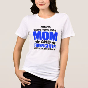 Proud Firefighter Mum Tri-Blend Shirt