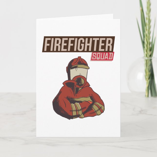 Proud Firefighter Squad Card (Front)