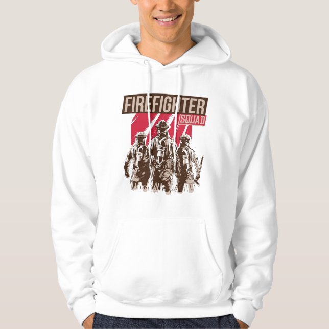 Proud Firefighter Squad Hoodie (Front)