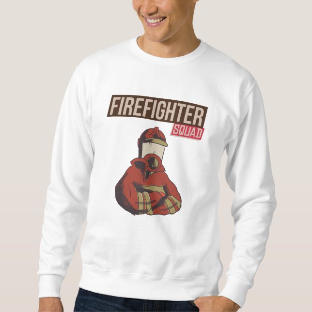 Proud Firefighter Squad Sweatshirt (Front)