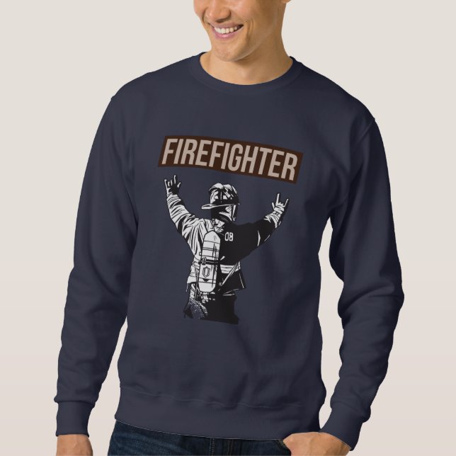 Proud Firefighter Squad Sweatshirt (Front)