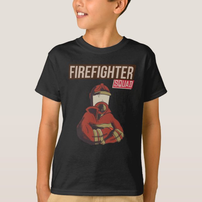 Proud Firefighter Squad T-Shirt (Front)