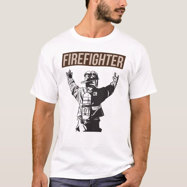 Proud Firefighter Squad T-Shirt (Front)