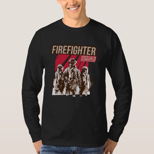 Proud Firefighter Squad T-Shirt (Front)