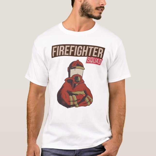 Proud Firefighter Squad T-Shirt (Front)