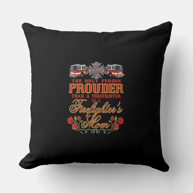 Proud Firefighter's Mum Cushion (Front)