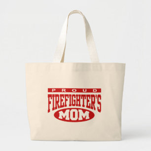 Proud Firefighter's Mum Large Tote Bag