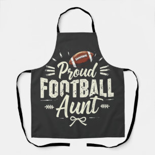 Proud football aunt Fantasy Football Matching Apron