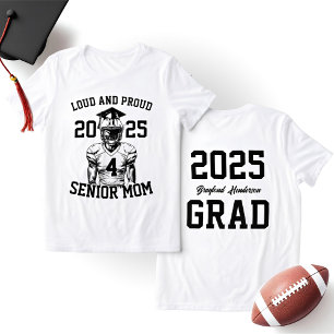 Proud Football Mum   Senior Year Support Tri-Blend Shirt