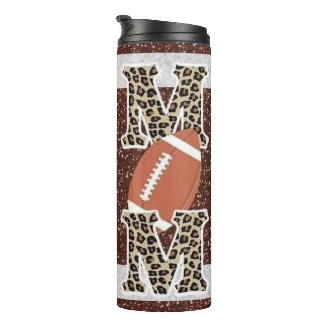 Proud Football Mum  Thermal Tumbler (Rotated Right)