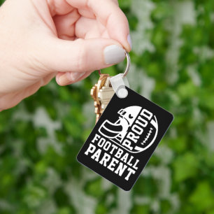 Proud Football Parent, Game Football Sports Family Key Ring