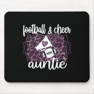 Proud Footll And Cheerleading Cheer Aunt  Mouse Pad