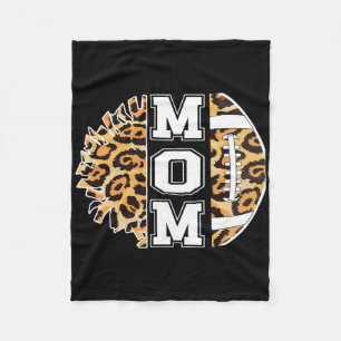 Proud Footll And Cheerleading Mom Cheer Mama  Fleece Blanket