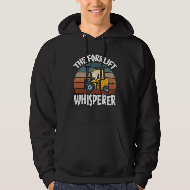 Proud Forklift Operator Warehouse Forklift Driver Hoodie (Front)