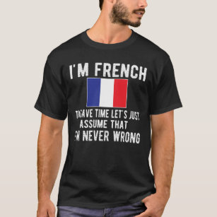 Proud French Heritage France Roots French Flag T-Shirt