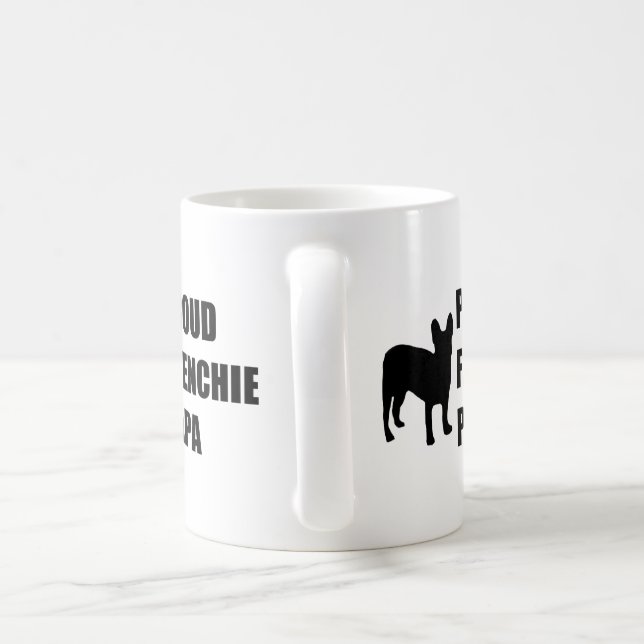 Proud Frenchie Papa Coffee Mug (Handle)