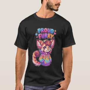 Proud Furry Anthro Character Sweet Hoodie Art T-Shirt