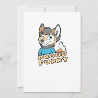 Proud Furry Cute Funny Furry Fandom Fursuit Gift