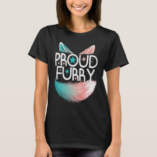 Proud Furry Fandom Cosplay Animal  Furries Furry P T-Shirt