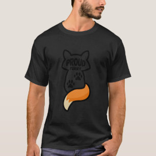 Proud Furry Fandom Furries Tails Ears Furry Person T-Shirt