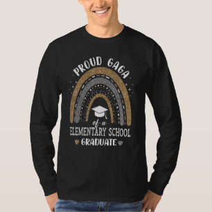 Proud Gaga Of A Elementary School Graduate Rainbow T-Shirt