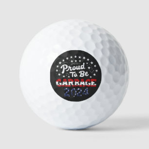 Proud Garbage Puerto Rico Latinos For Trump Golf Balls