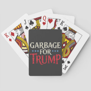 Proud Garbage Puerto Rico Latinos For Trump Playing Cards