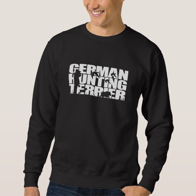 Proud German Hunting Terrier hunting hound dog bre Sweatshirt (Front)