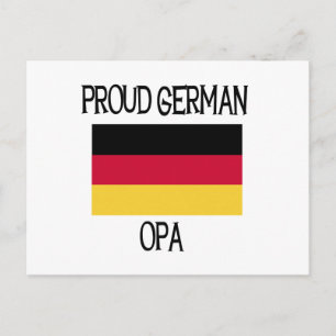Proud German Opa Postcard