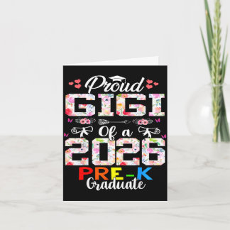 Proud gigi of 2026 pre-k graduate mothers dayProud Card