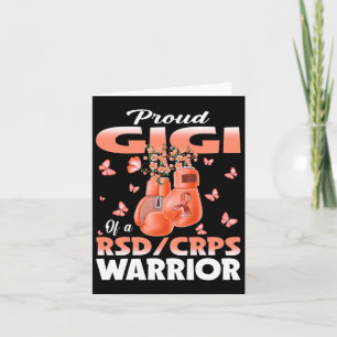 Proud Gigi Of A Rsd Crps Warrior Awareness Boxing Card
