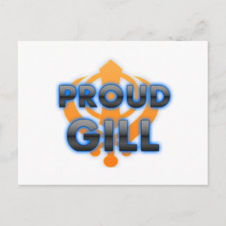Proud Gill, Gill pride Postcard