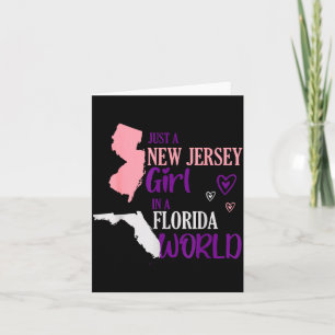 Proud Girl Design Just A New Jersey Girl In A Flor Card