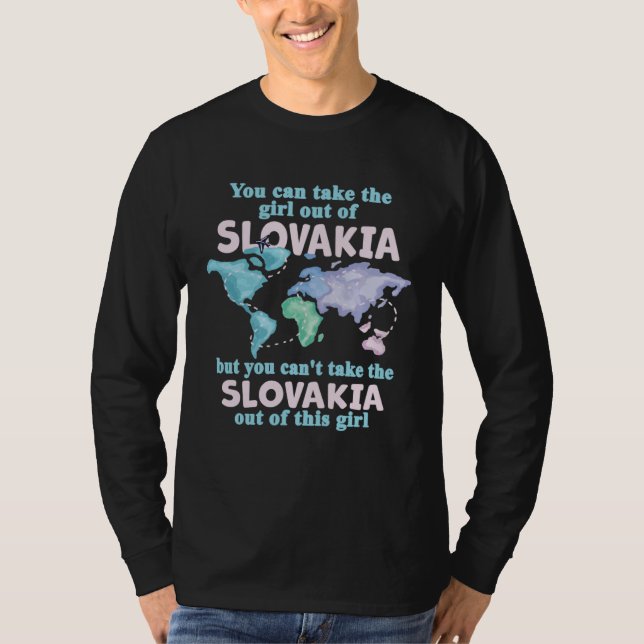 Proud Girl From Slovakia  Relocation From Slovakia T-Shirt (Front)