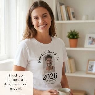 Proud Girlfriend of 2025 Graduate Arch Photo T-Shirt