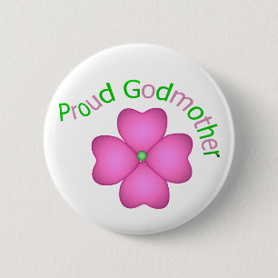 Proud Godmother 6 Cm Round Badge