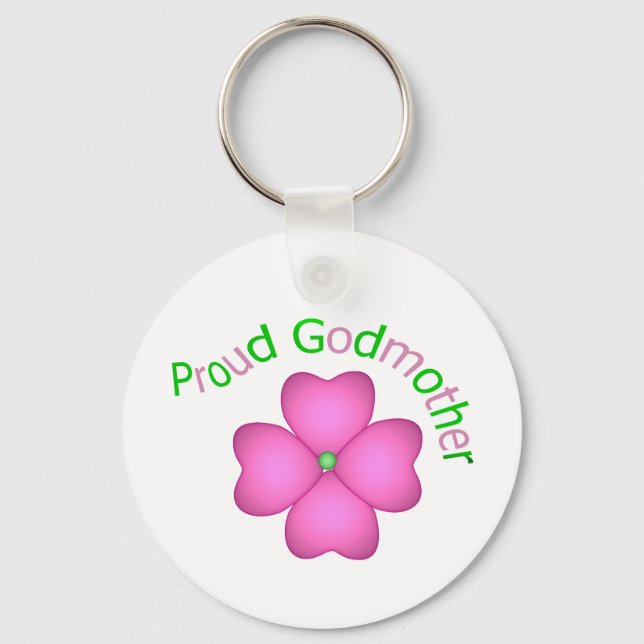 Proud Godmother Key Ring (Front)