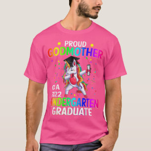 Proud Godmother Of A 2022 Kindergarten Graduate Un T-Shirt