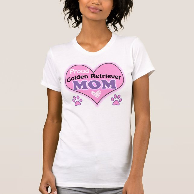 Proud Golden Retriever Mom T-Shirt (Front)