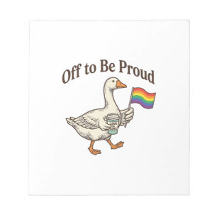 Proud Goose Pride Parade Vintage Shirt Design_1 Notepad