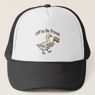 Proud Goose Pride Parade Vintage Shirt Design_1 Trucker Hat