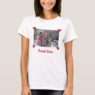 Proud Gran Love Grandma Photo Make Your T-Shirt