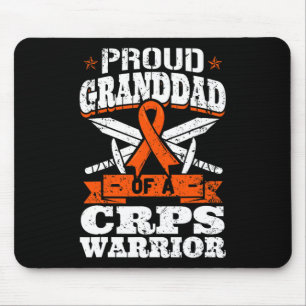 Proud Granddad Of A Crps Warrior Rsd Awareness Rnd Mouse Pad