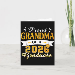 Proud Grandma 2026 Graduate For Illustration Card