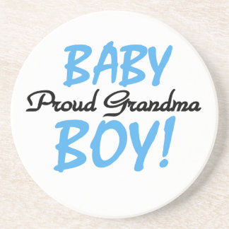 Proud Grandma Baby Boy Gifts Coaster